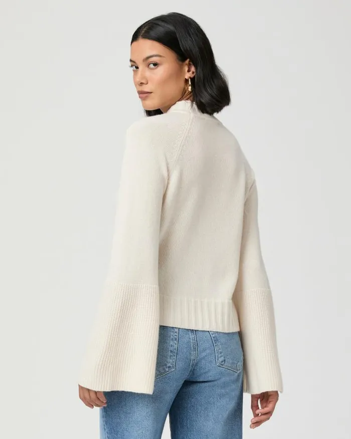 Sweaters and Sweatshirts Women PAIGE Laurel Sweater 8211 Ivory Cashmere