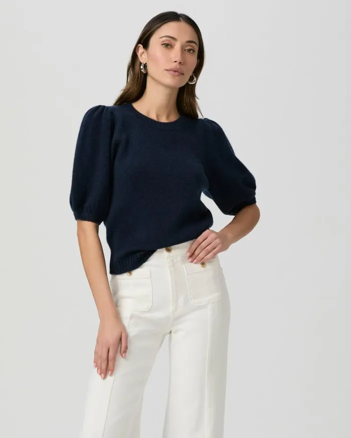Sweaters and Sweatshirts Women PAIGE Lucerne Top 8211 Deep Navy Cashmere