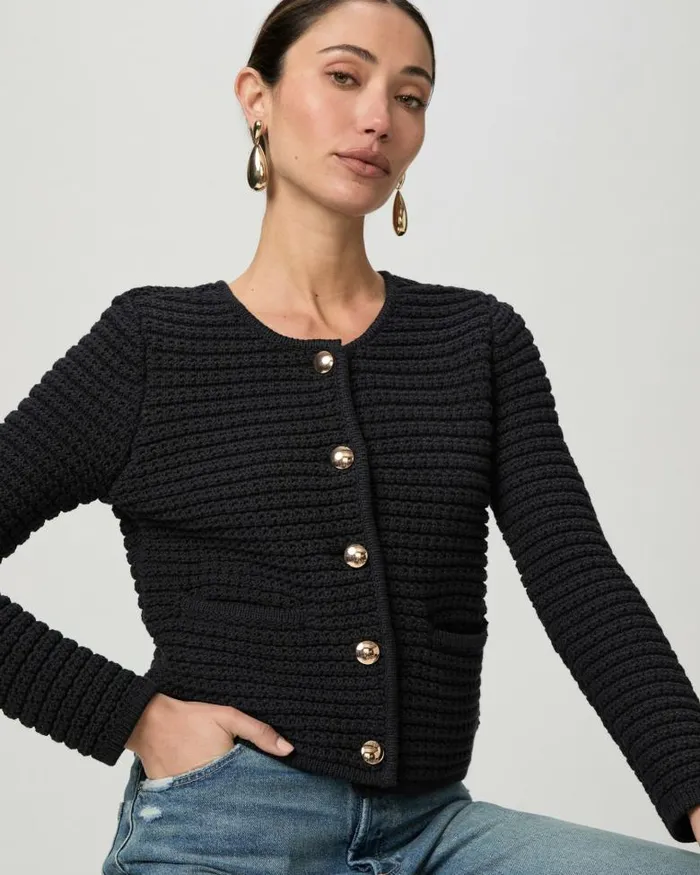 Sweaters and Sweatshirts Women PAIGE Oberon Cardigan 8211 Black Sweaters and Sweatshirts Women PAIGE Oberon Cardigan 8211 Black