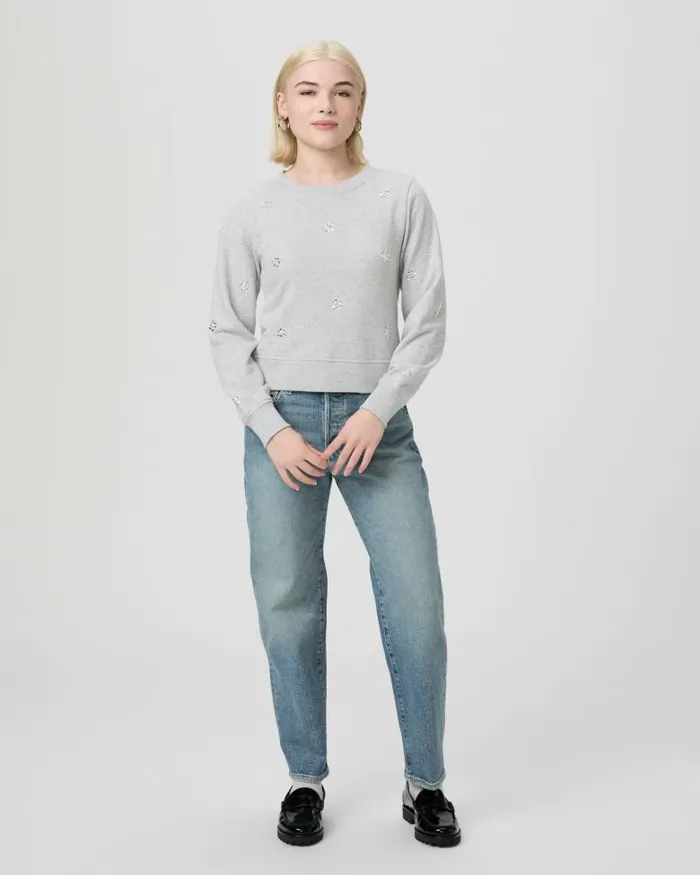 Sweaters and Sweatshirts Women PAIGE Ordenna Petite Sweatshirt 8211 Heather Grey