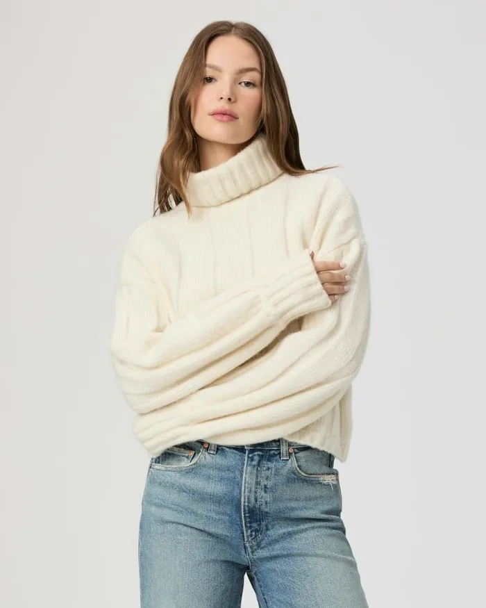 Sweaters and Sweatshirts Women PAIGE Roselia Sweater 8211 Ivory