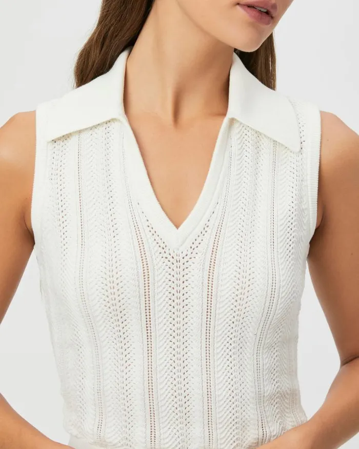 Sweaters and Sweatshirts Women PAIGE Rossana Sweater Tank 8211 Ivory