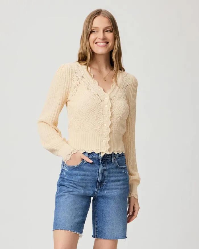 Sweaters and Sweatshirts Women PAIGE Tatiana Cardigan 8211 Ecru Sweaters and Sweatshirts Women PAIGE Tatiana Cardigan 8211 Ecru