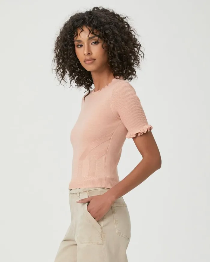 Sweaters and Sweatshirts Women PAIGE Triste Sweater Top 8211 Peach Metallic