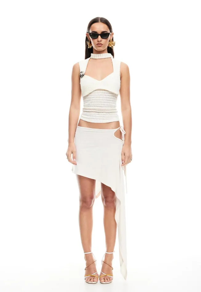 Swim Women Lioness Fashion MOSS MIDI SKIRT Porcelain Swim Women Lioness Fashion MOSS MIDI SKIRT Porcelain