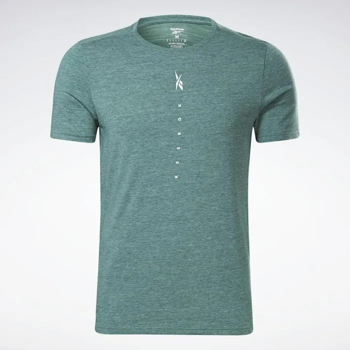 TShirts and Graphic Tees Mens Reebok ActivchillCotton TShirt Forest Green