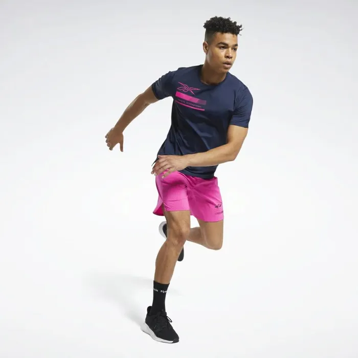 TShirts and Graphic Tees Mens Reebok ACTIVCHILL Graphic Move Tee Vector Navy
