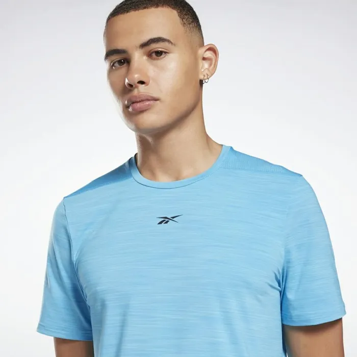 TShirts and Graphic Tees Mens Reebok Activchill Move TShirt Aqua