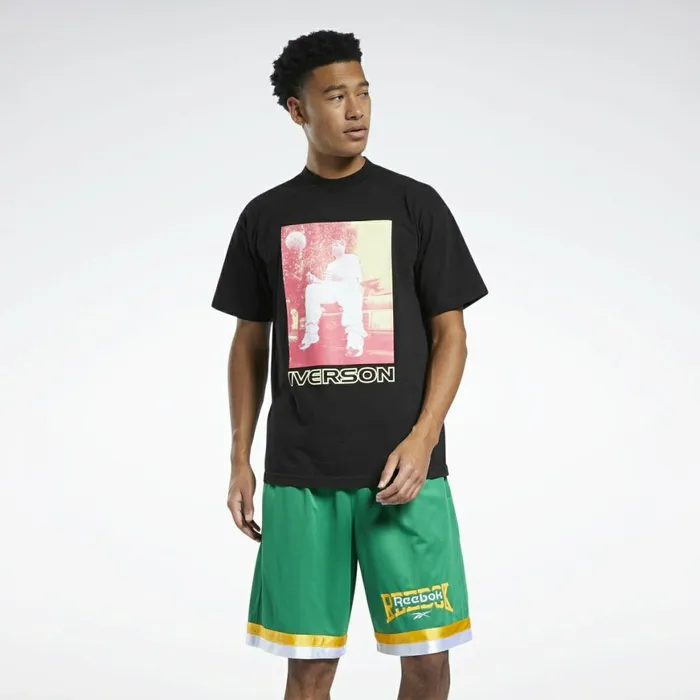 TShirts and Graphic Tees Mens Reebok Allen Iverson Hot Color TShirt Multi