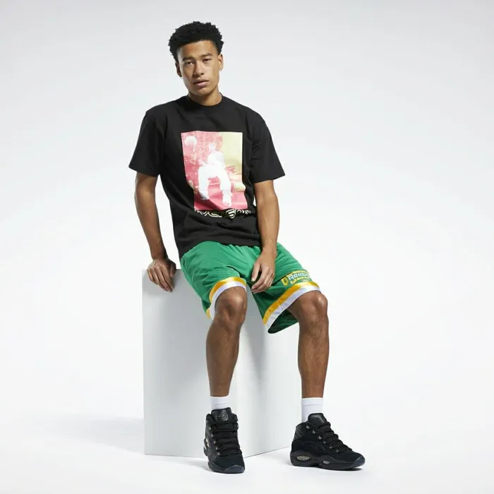 TShirts and Graphic Tees Mens Reebok Allen Iverson Hot Color TShirt Multi