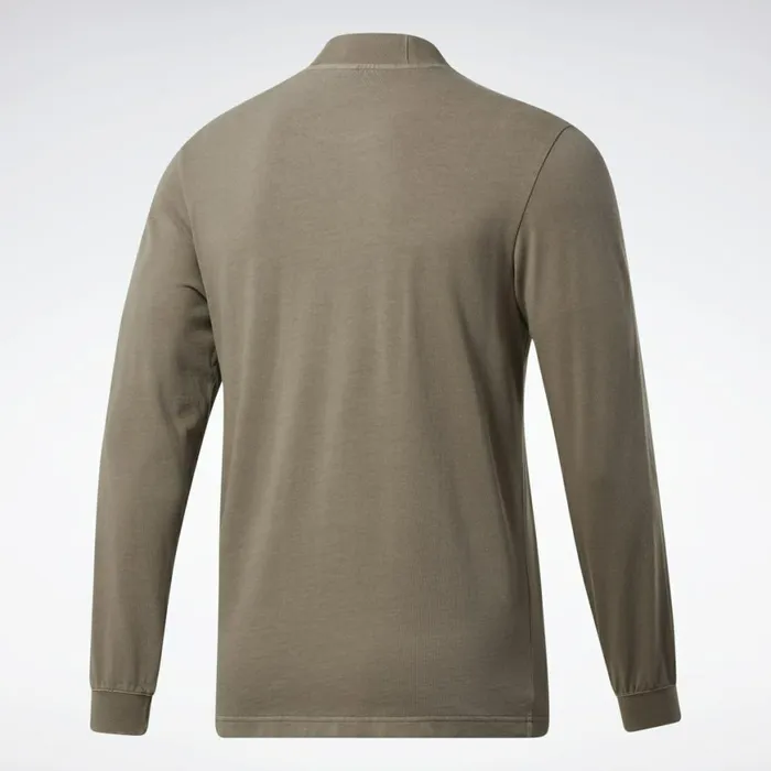 TShirts and Graphic Tees Mens Reebok Classics Natural Dye Long Sleeve Shirt Trek Grey