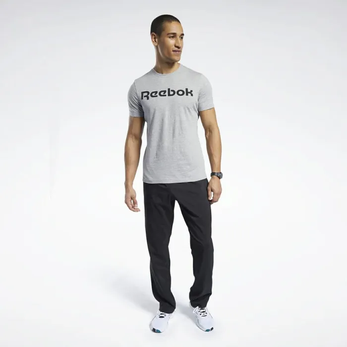 TShirts and Graphic Tees Mens Reebok Graphic Series Linear Logo Tee Medium Grey Heather