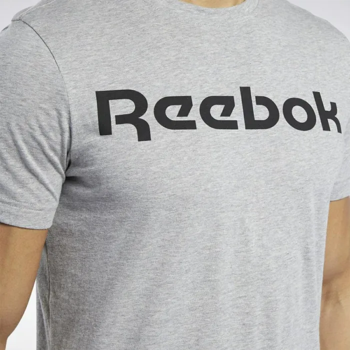 TShirts and Graphic Tees Mens Reebok Graphic Series Linear Logo Tee Medium Grey Heather
