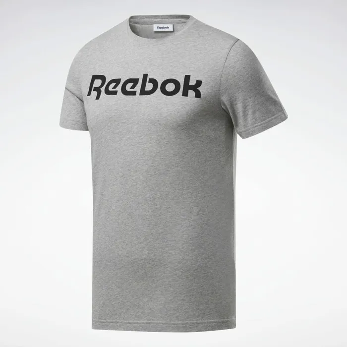TShirts and Graphic Tees Mens Reebok Graphic Series Linear Logo Tee Medium Grey Heather