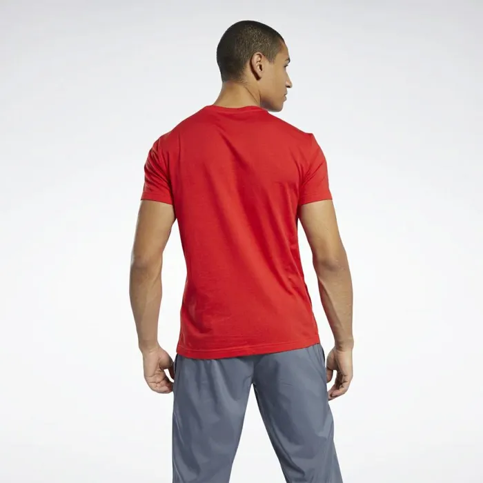 TShirts and Graphic Tees Mens Reebok Graphic Series Linear Logo Tee Motor Red