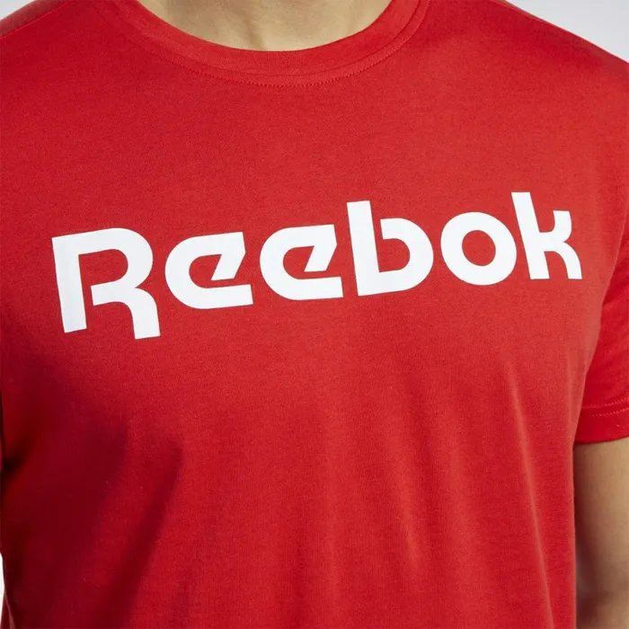 TShirts and Graphic Tees Mens Reebok Graphic Series Linear Logo Tee Motor Red