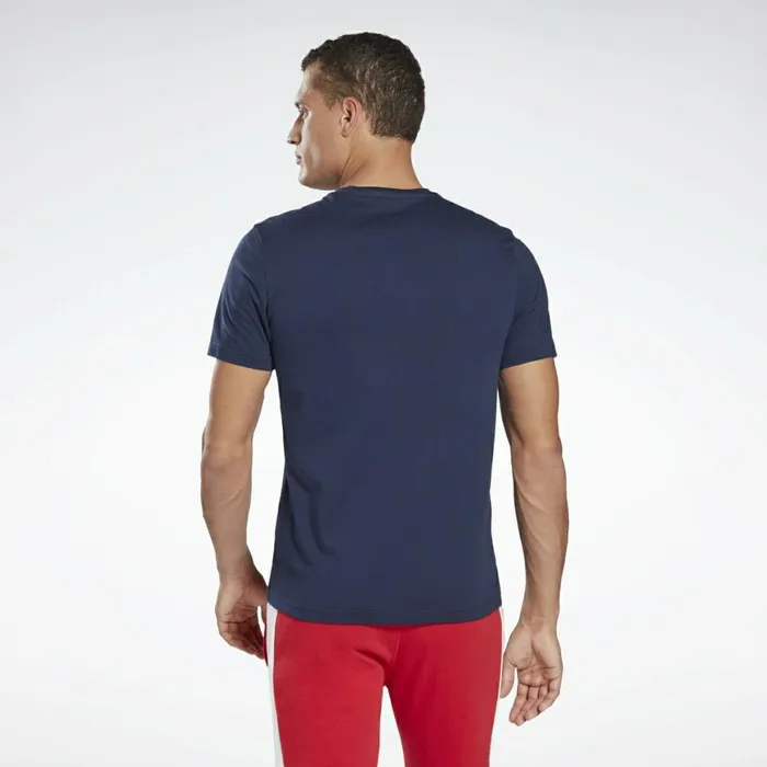 TShirts and Graphic Tees Mens Reebok Graphic Series Linear Logo Tee Vector Navy White