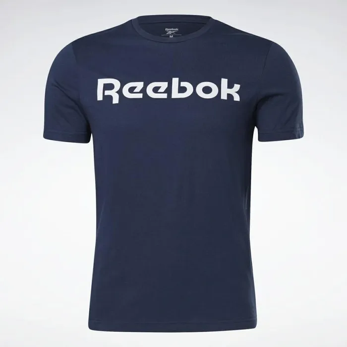 TShirts and Graphic Tees Mens Reebok Graphic Series Linear Logo Tee Vector Navy White