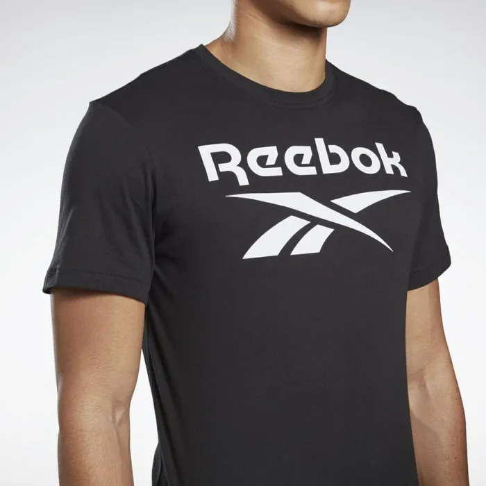TShirts and Graphic Tees Mens Reebok Graphic Series Stacked Tee Black