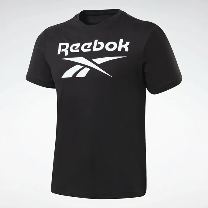 TShirts and Graphic Tees Mens Reebok Graphic Series Stacked Tee Black