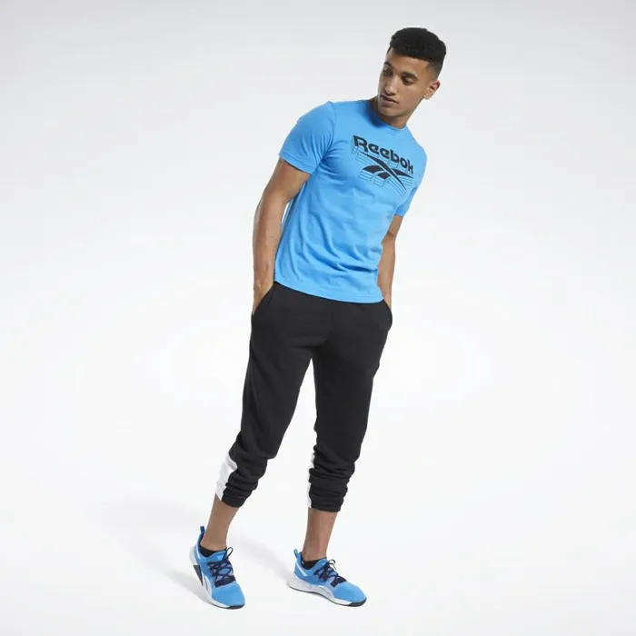 TShirts and Graphic Tees Mens Reebok Graphic Tee Horizon Blue