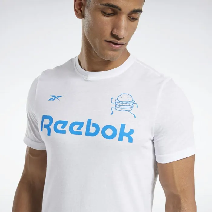 TShirts and Graphic Tees Mens Reebok Graphic Tee White