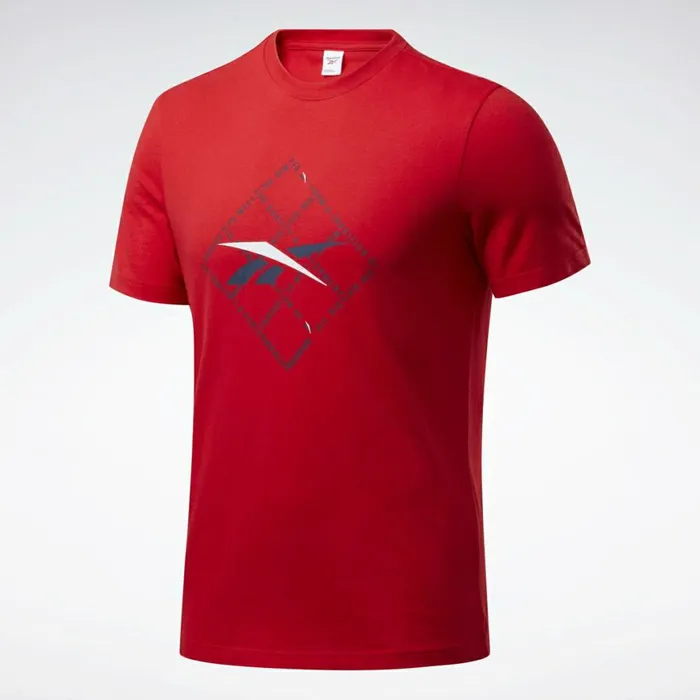 TShirts and Graphic Tees Mens Reebok Grid Tee Vector Red