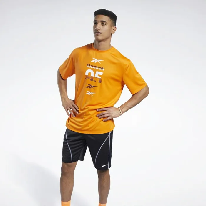 TShirts and Graphic Tees Mens Reebok MYT Tee High Vis Orange