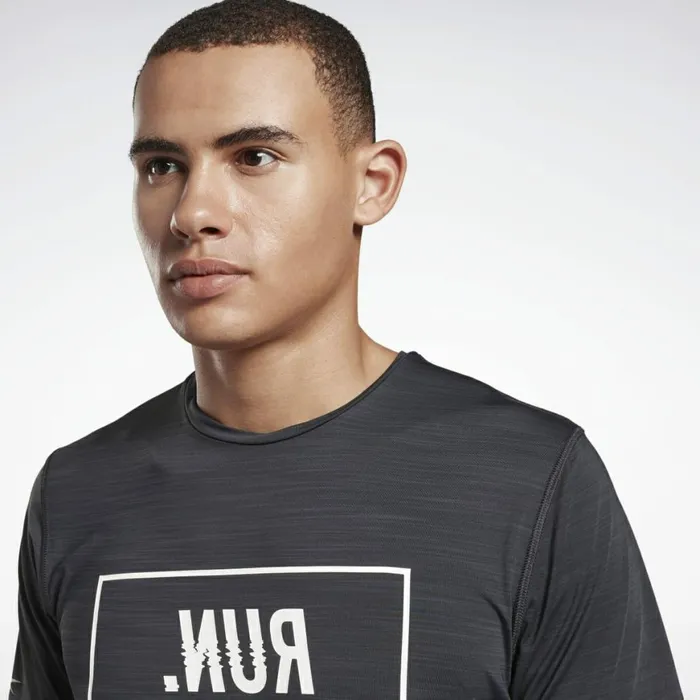 TShirts and Graphic Tees Mens Reebok One Series Running ACTIVCHILL TShirt Black