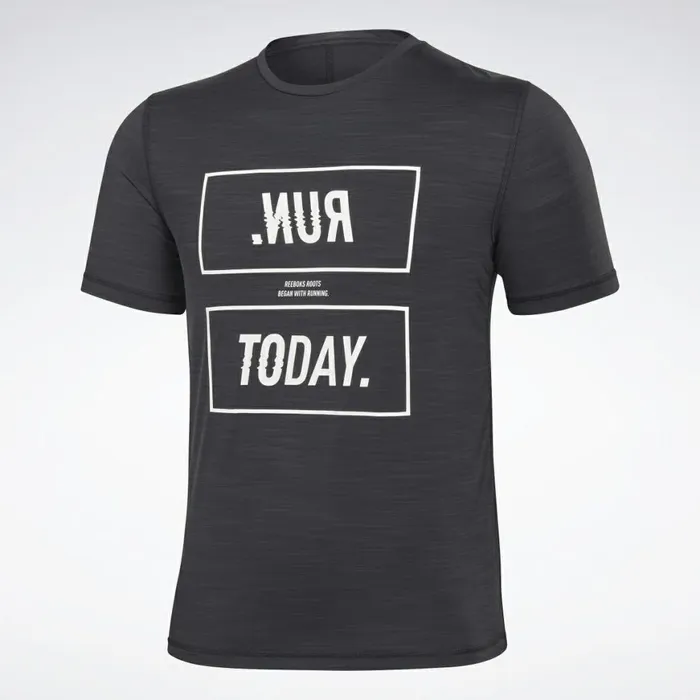 TShirts and Graphic Tees Mens Reebok One Series Running ACTIVCHILL TShirt Black