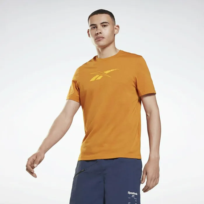 TShirts and Graphic Tees Mens Reebok Road Trip Graphic TShirt Radiant Ochre
