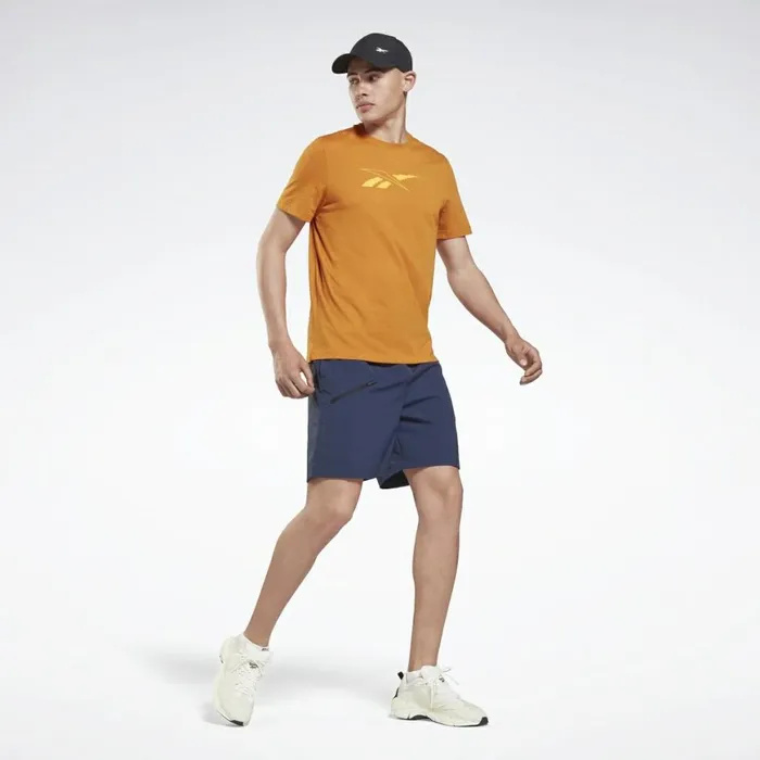 TShirts and Graphic Tees Mens Reebok Road Trip Graphic TShirt Radiant Ochre