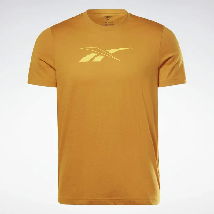 TShirts and Graphic Tees Mens Reebok Road Trip Graphic TShirt Radiant Ochre