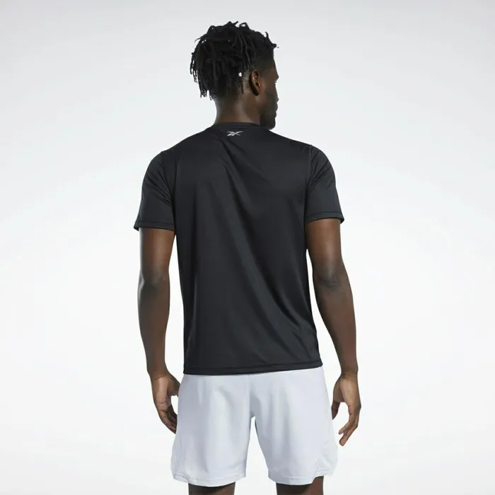 TShirts and Graphic Tees Mens Reebok Running Speedwick Graphic TShirt Black