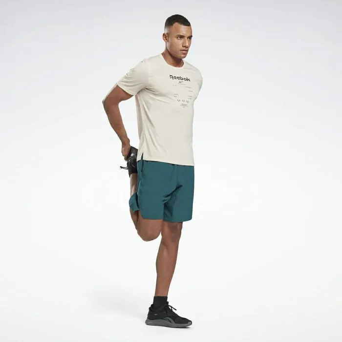 TShirts and Graphic Tees Mens Reebok Speedwick Graphic Move TShirt Stucco