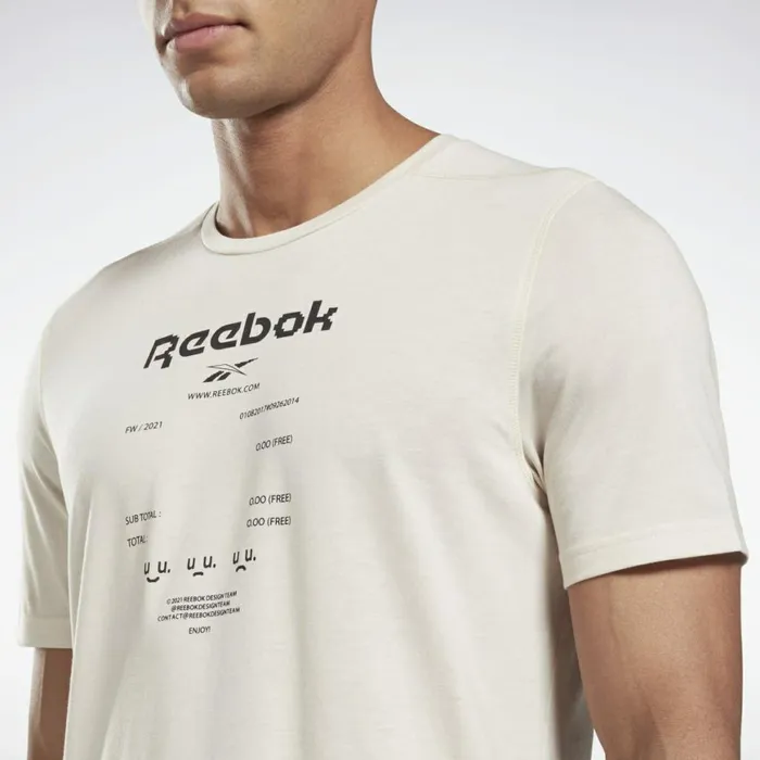 TShirts and Graphic Tees Mens Reebok Speedwick Graphic Move TShirt Stucco