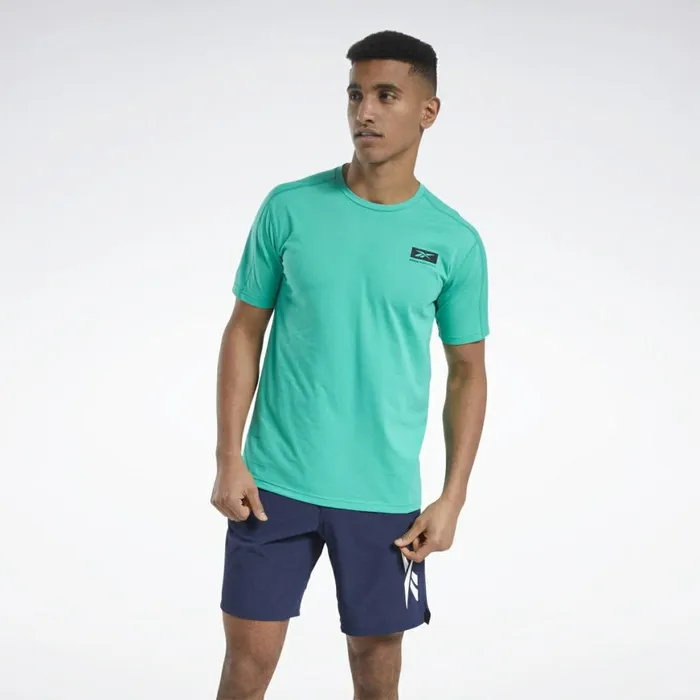 TShirts and Graphic Tees Mens Reebok Speedwick Graphic Move Tee Court Green