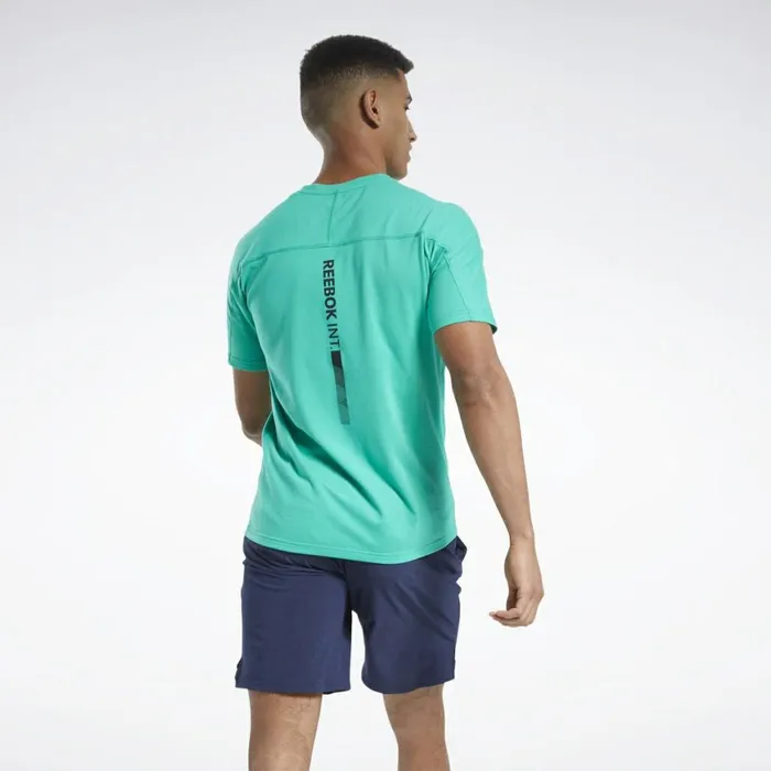 TShirts and Graphic Tees Mens Reebok Speedwick Graphic Move Tee Court Green