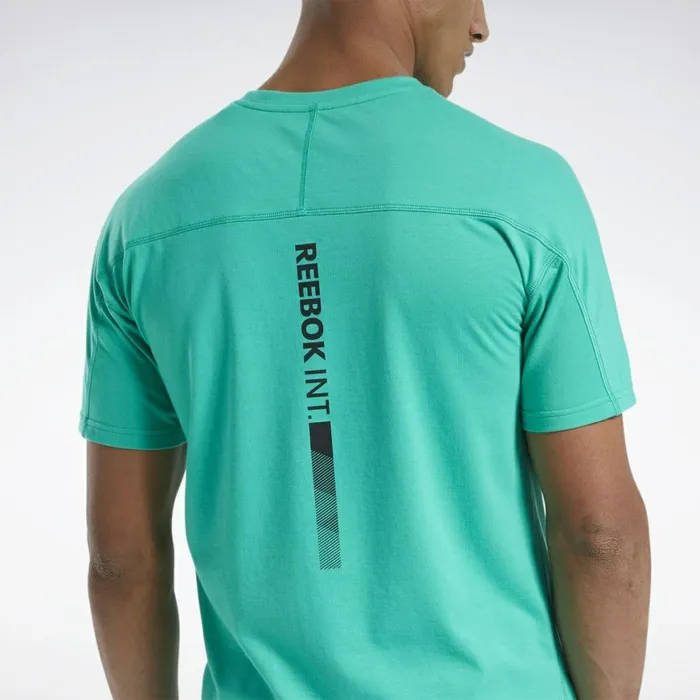 TShirts and Graphic Tees Mens Reebok Speedwick Graphic Move Tee Court Green