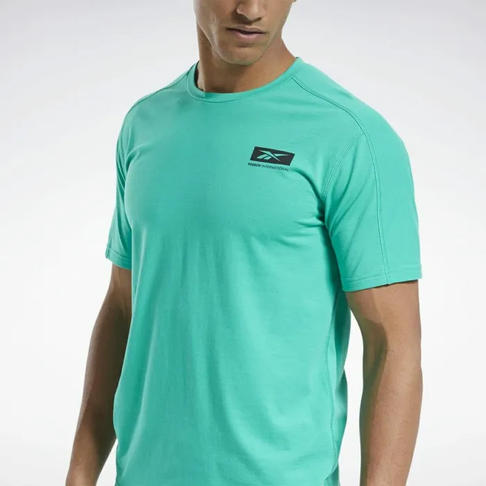 TShirts and Graphic Tees Mens Reebok Speedwick Graphic Move Tee Court Green