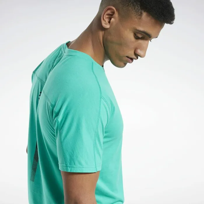 TShirts and Graphic Tees Mens Reebok Speedwick Graphic Move Tee Court Green
