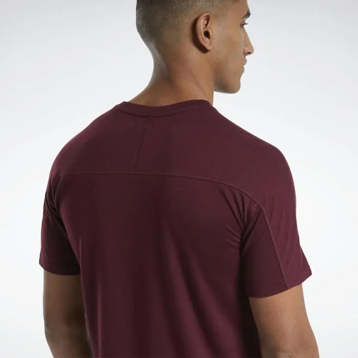 TShirts and Graphic Tees Mens Reebok Speedwick Graphic Move Tee Maroon