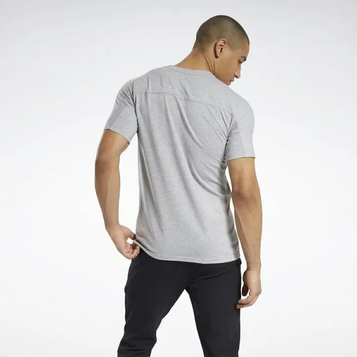 TShirts and Graphic Tees Mens Reebok Speedwick Graphic Move Tee Medium Grey Heather