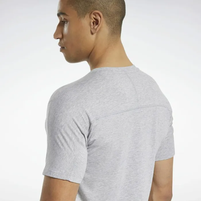 TShirts and Graphic Tees Mens Reebok Speedwick Graphic Move Tee Medium Grey Heather