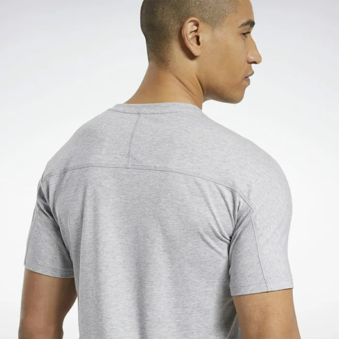 TShirts and Graphic Tees Mens Reebok Speedwick Graphic Move Tee Medium Grey Heather