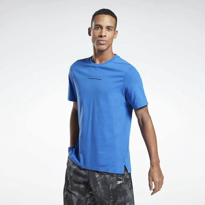 TShirts and Graphic Tees Mens Reebok Speedwick Move TShirt Court Blue
