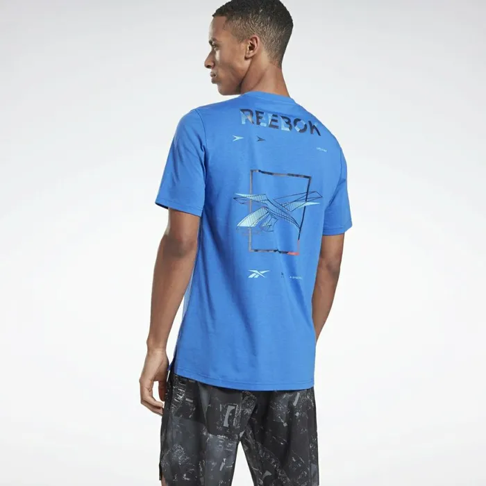 TShirts and Graphic Tees Mens Reebok Speedwick Move TShirt Court Blue