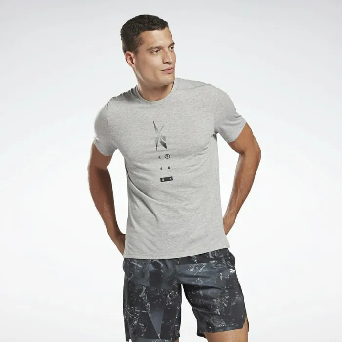 TShirts and Graphic Tees Mens Reebok Speedwick Move TShirt Medium Grey Heather