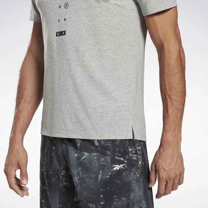 TShirts and Graphic Tees Mens Reebok Speedwick Move TShirt Medium Grey Heather