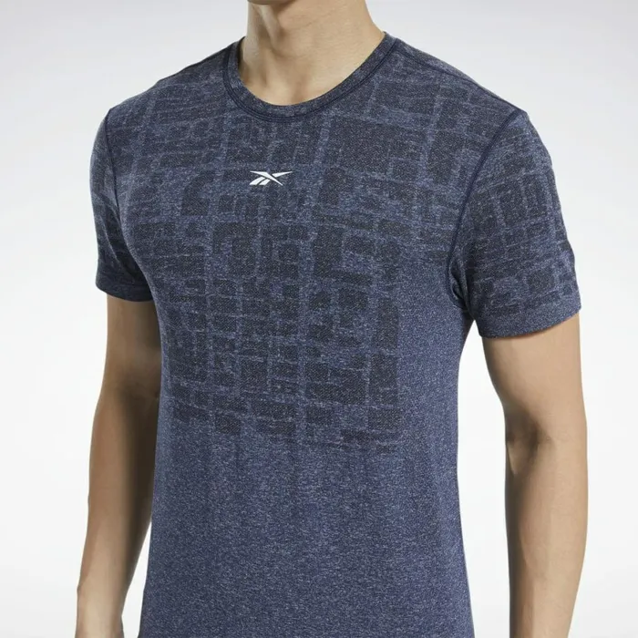 TShirts and Graphic Tees Mens Reebok United By Fitness MyoKnit Tee Blue